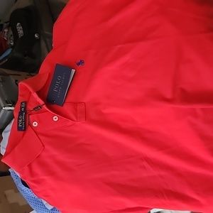 Mens red polo shirt NWT